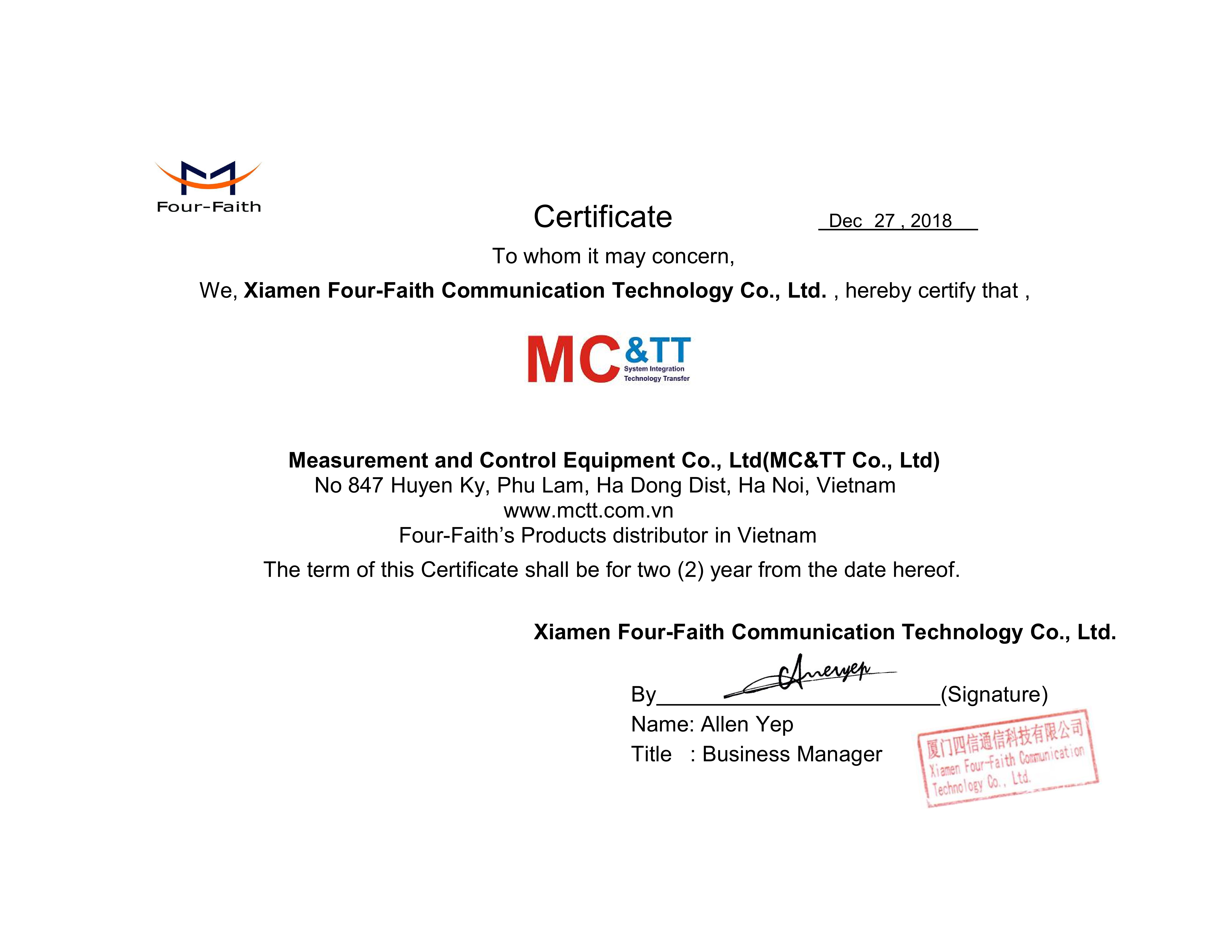 2018 Certificate MC&TT Vietnam_001