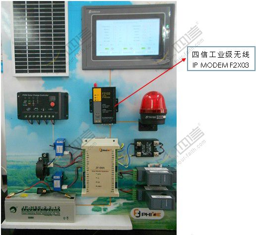GPRS DTU for distributed off-grid solar power station monitoring system