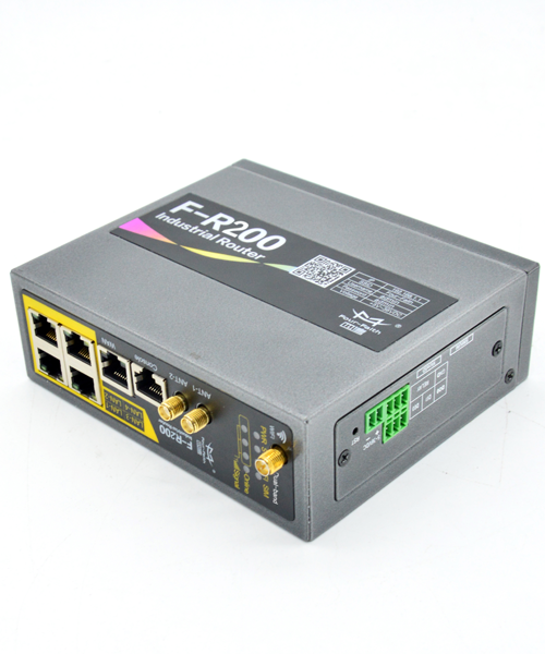 F-R200-FL: Router công nghiệp LTE (4G), 1*SIM, 2*DI, 1*DO, 1*Relay, Dual band Wifi